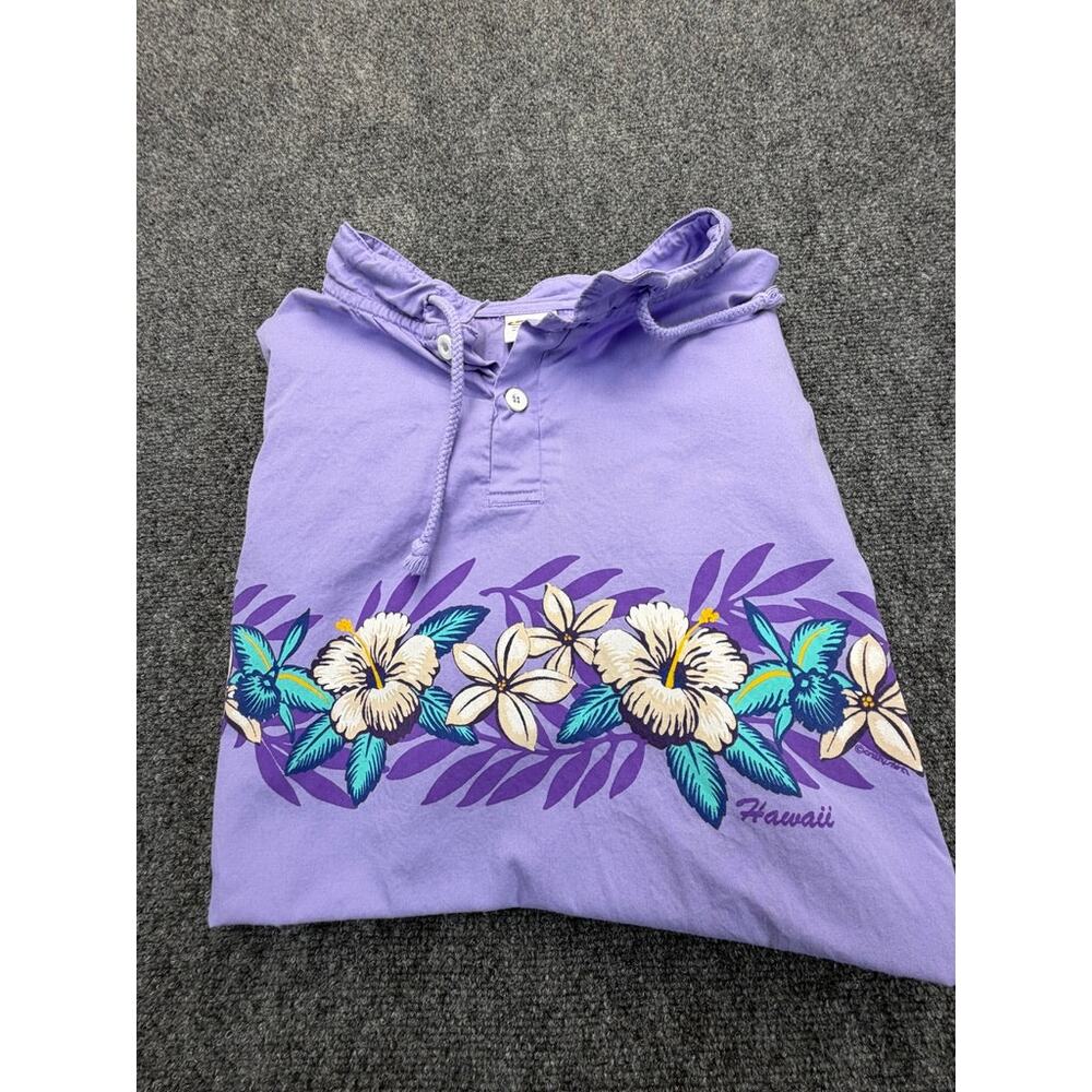 Crazy Shirts Lavender Dyed Pullover Floral M - Picture 11 of 11